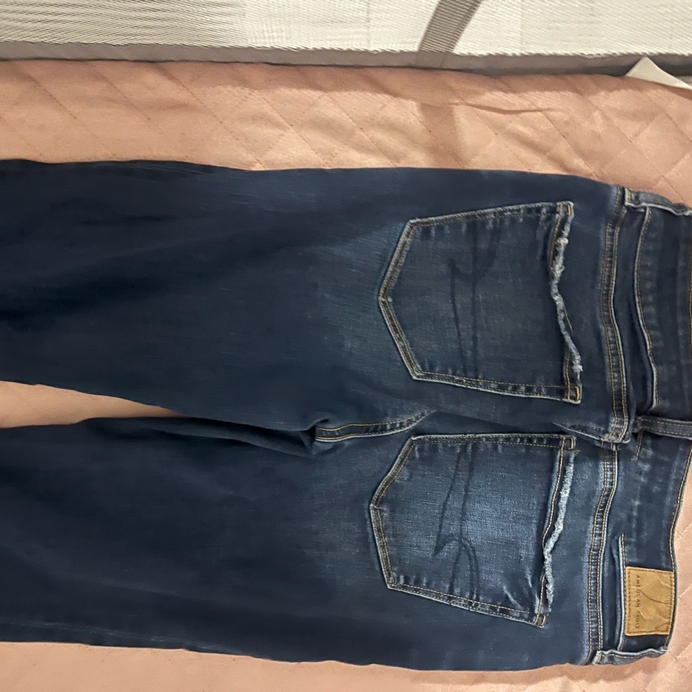 American Eagle Outfitters Blue Boyfriend Jeans with Classic Wash